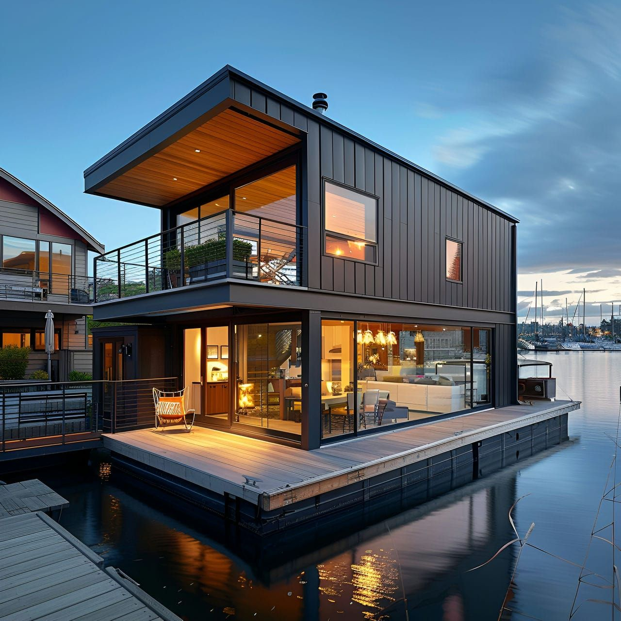 Modern Houseboat With Stunning Views And Luxurious Design | House Boat ... with
