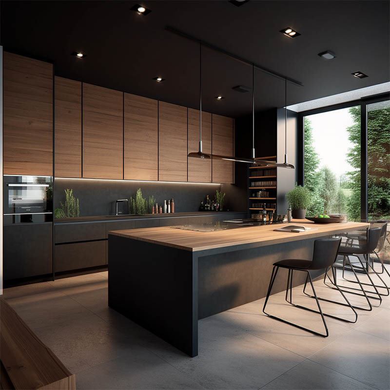 Modern Light Wood Kitchen Cabinets | Wood Kitchen Cabinets Modern pertaining to