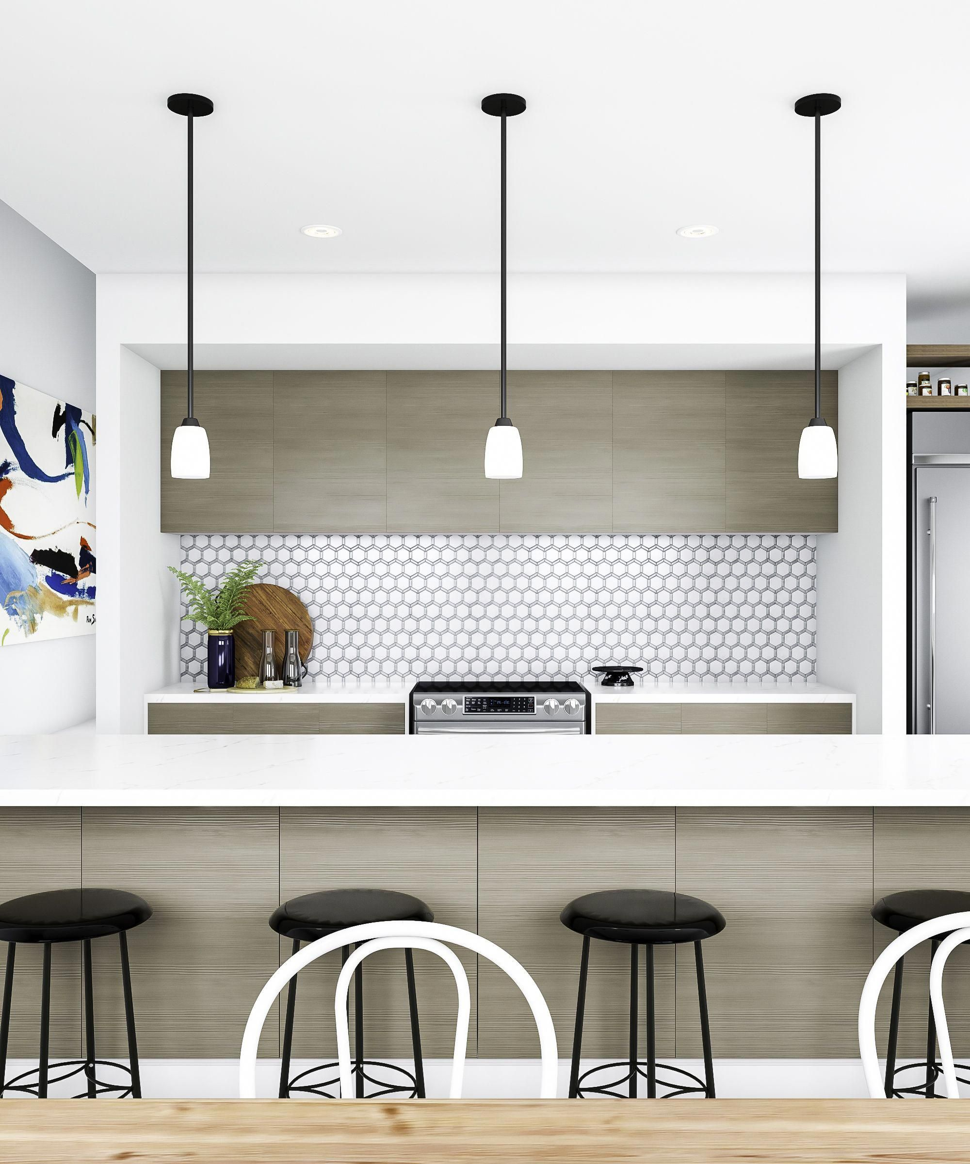Modern Minimalist Kitchen Backsplash in From Minimalist to Bold Modern Backsplashes for Every Kitchen Style