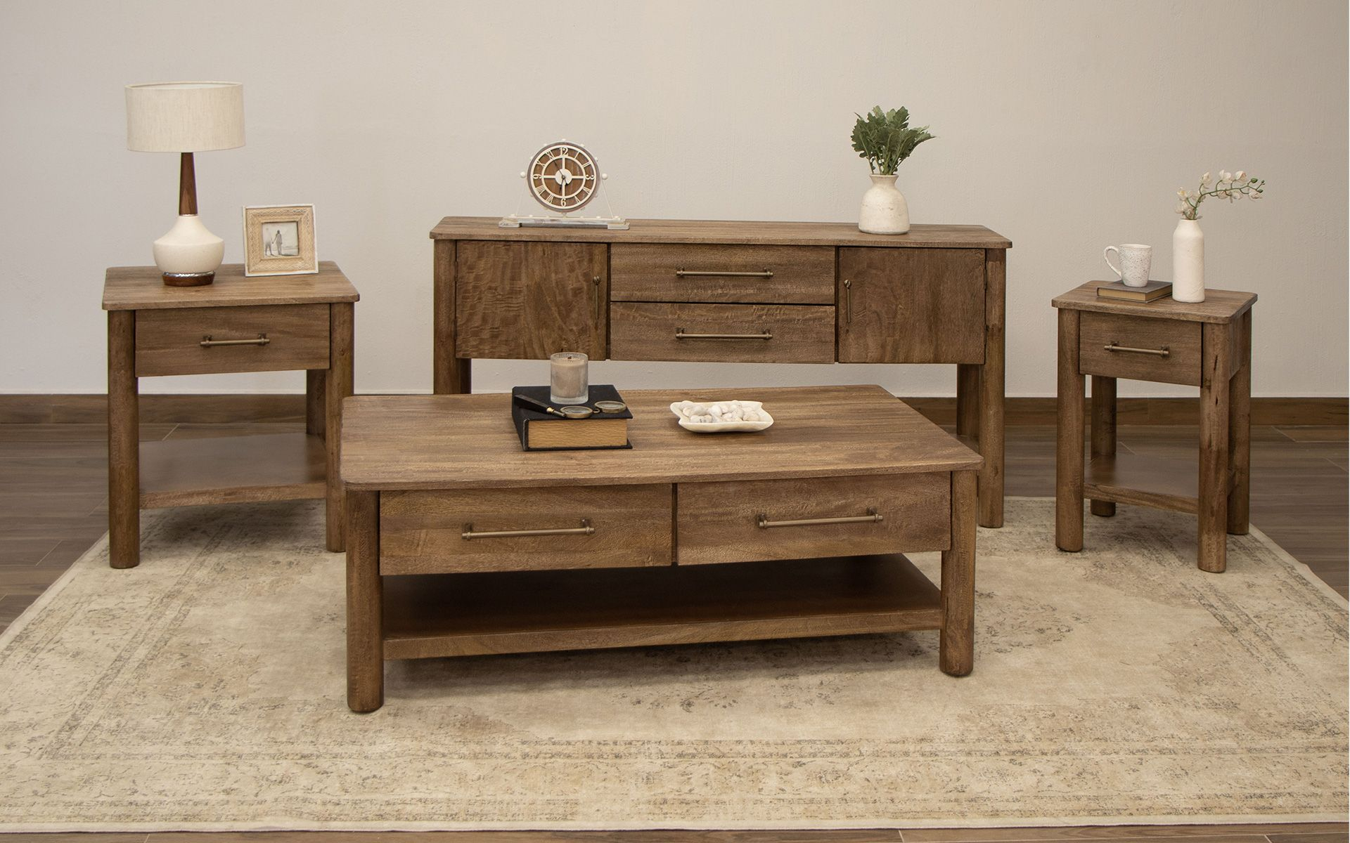 Modern Olimpia Natural Wood Sofa Table regarding Natural Wood Living Room Furniture