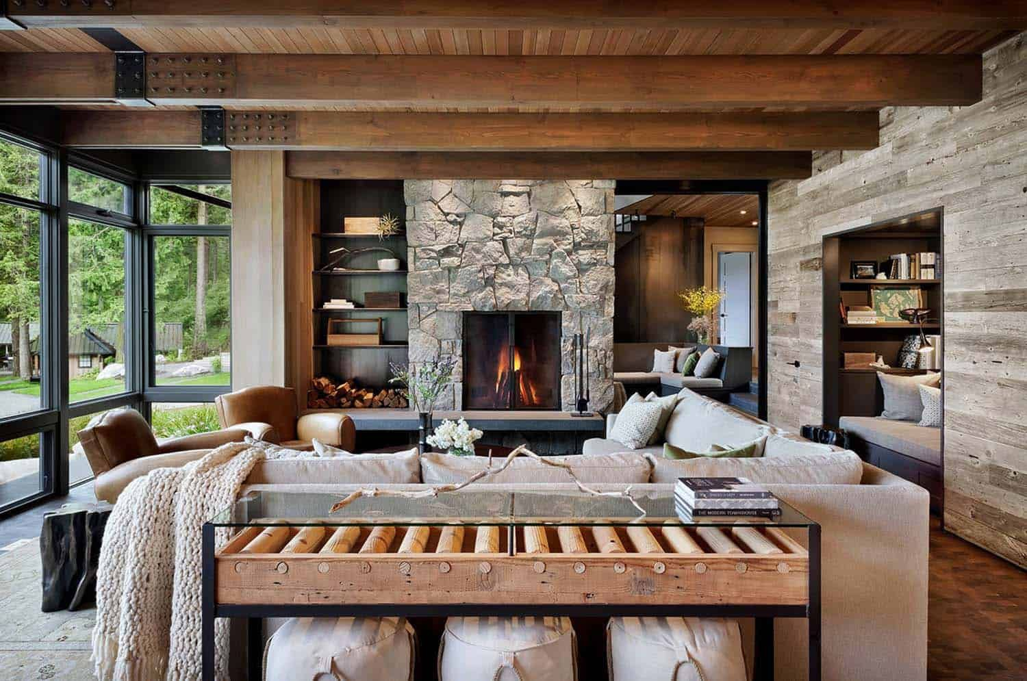 Modern Rustic Retreat Designed To Feel Like A Summer Camp On Orcas ... regarding Creating Cozy Retreats Ranch House Interior Design Secrets Revealed