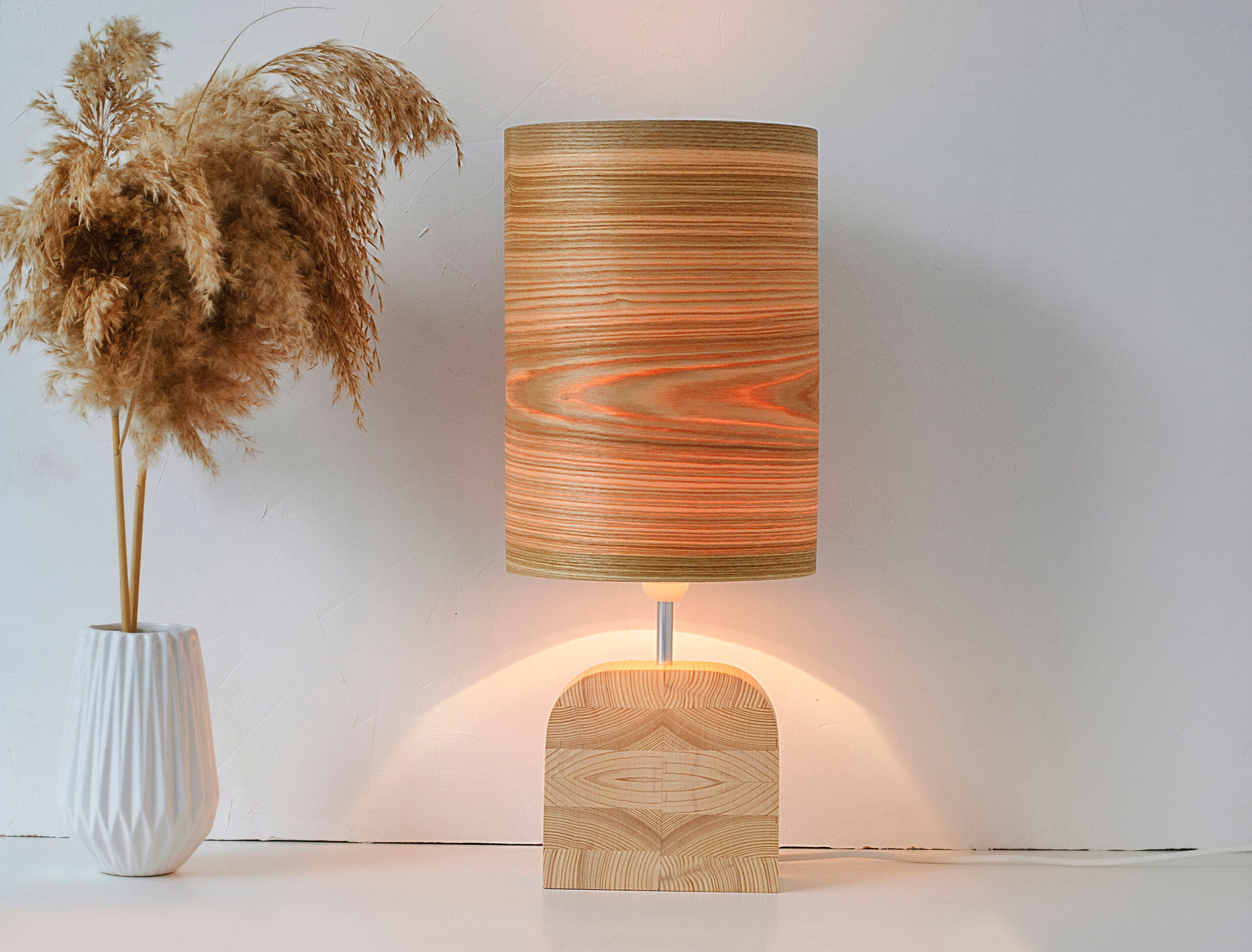 Modern Wood Desk Lamp throughout
