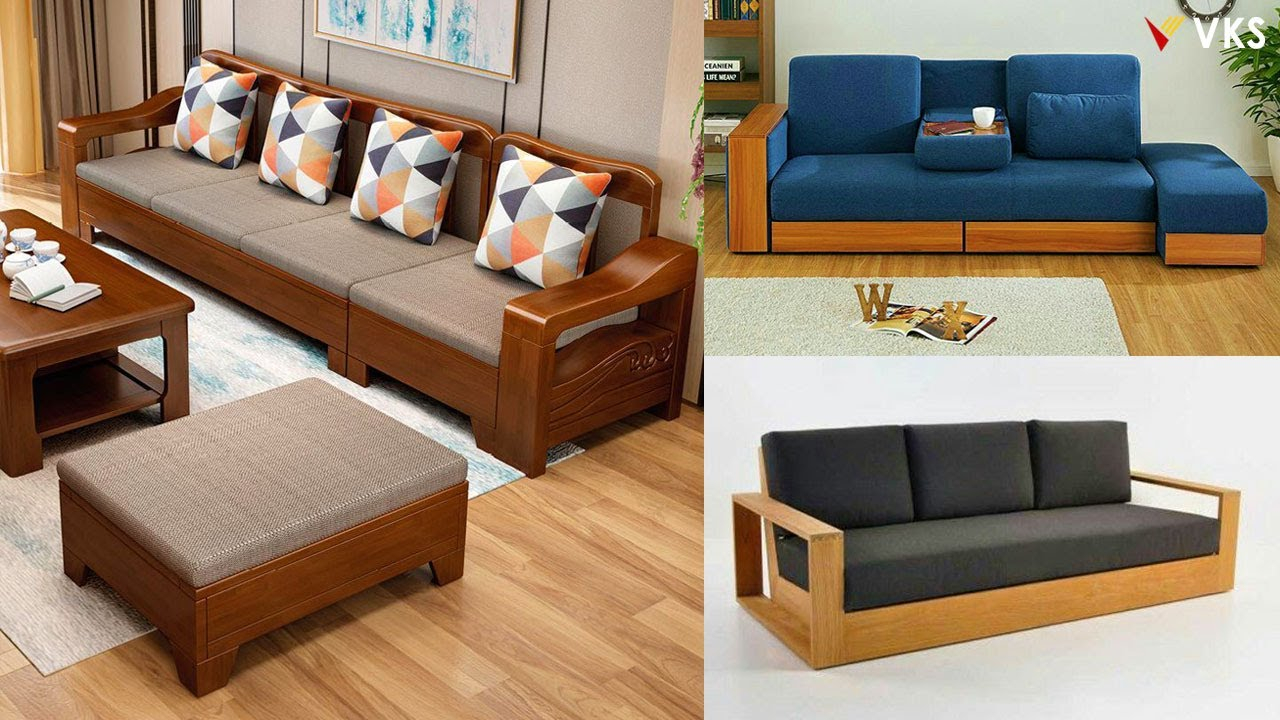 Modern Wooden Sofa Set Design Ideas | Living Room Sofa Design | Wooden ... throughout Wood Furniture Design Living Room