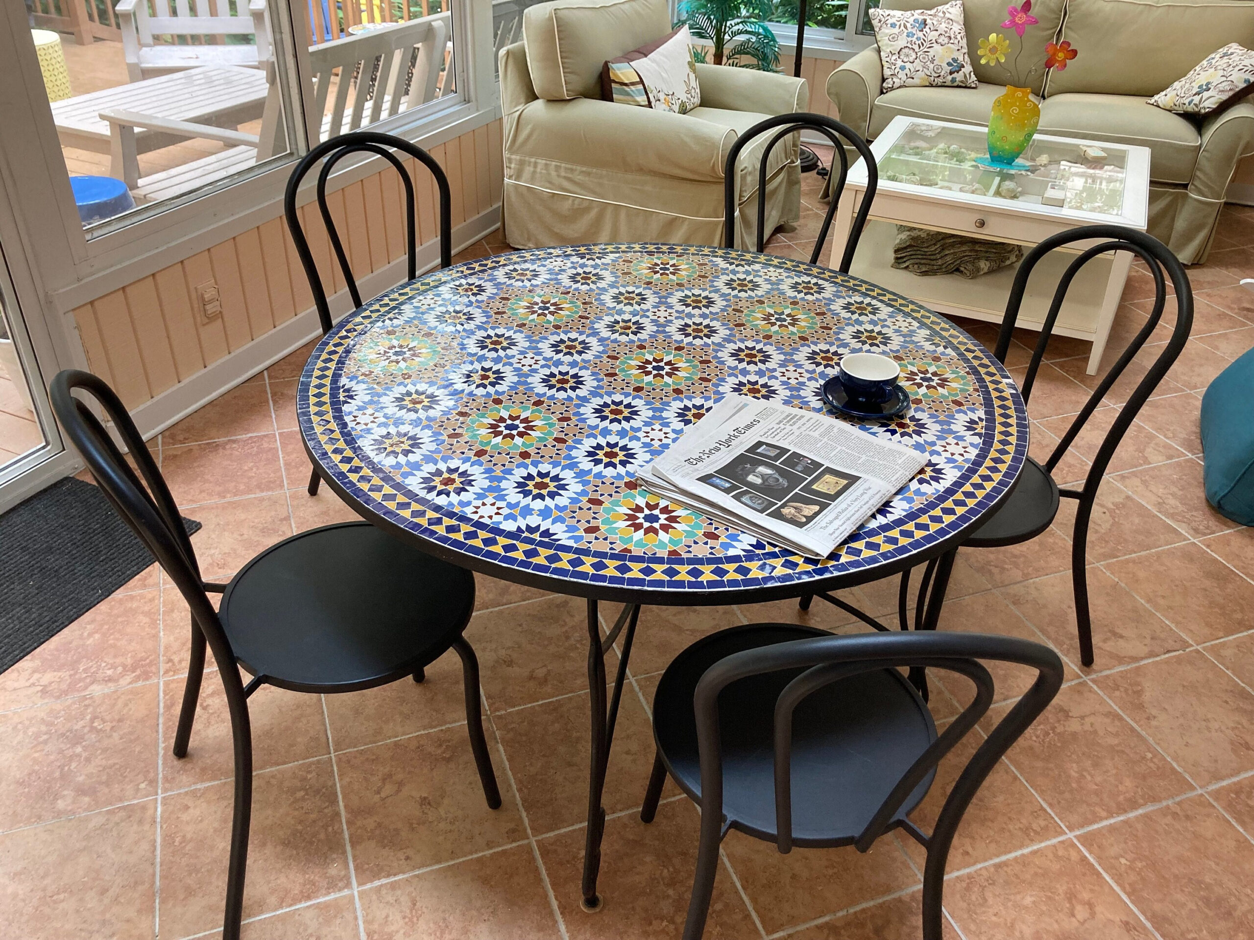 Mosaic Dining Room Table for