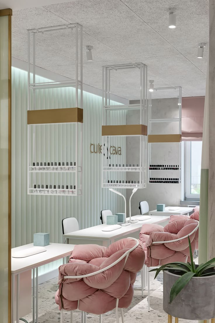 Nail Room Ideas Salons | Salon Interior Design, Nail Salon Interior ... in Key Considerations for Functional and Stylish Nail Salon Interiors