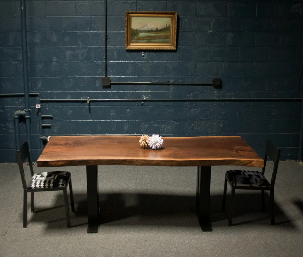 Natural Live Edge Wood Dining Tables - Serving The Greater Seattle ... throughout Living Edge Wood Dining Table