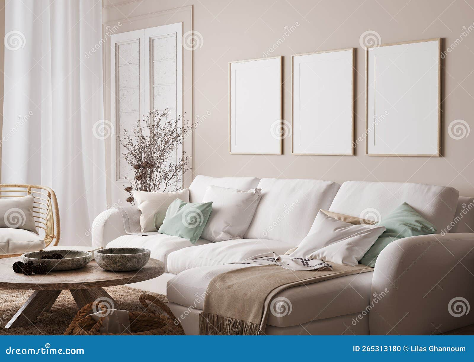 Natural Wood Furniture In Minimalist Dining Room. Scandinavian Style ... inside Natural Wood Living Room Furniture