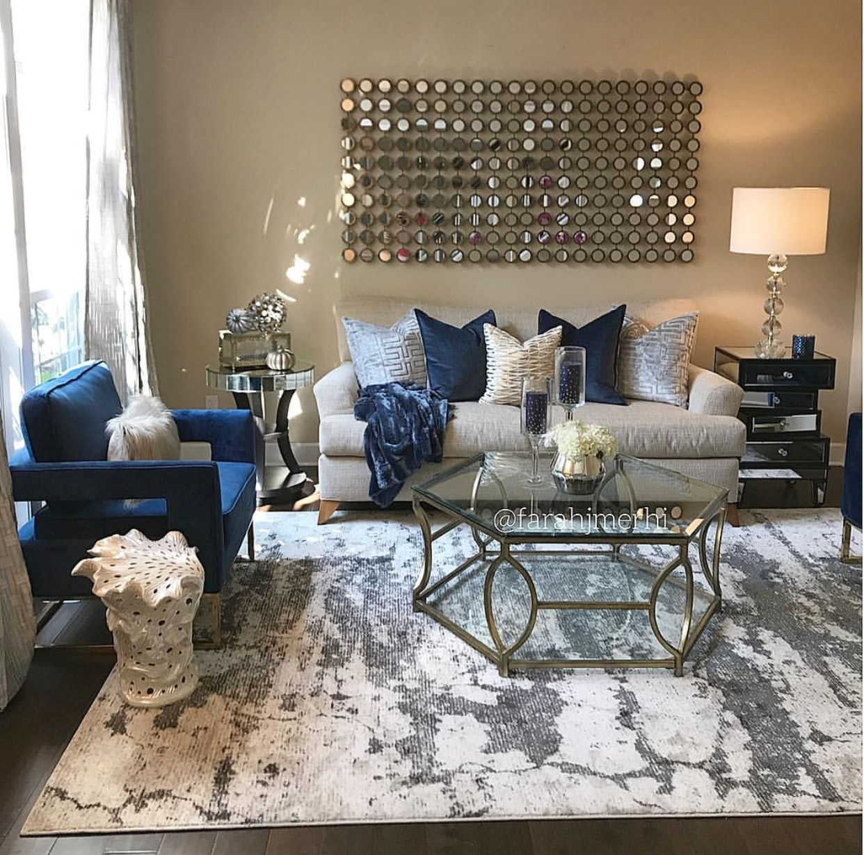 Navy And Gray Colored Rooms within