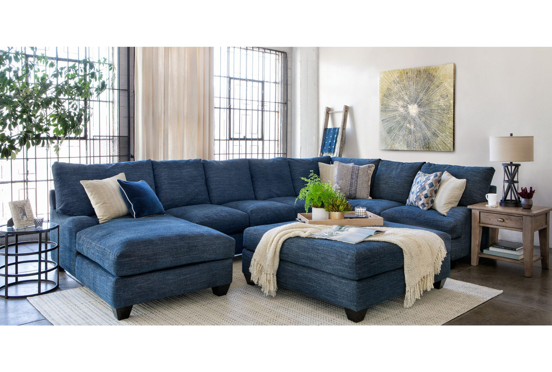 Navy Blue Sectional Living Room At Marla Chowdhury Blog with regard to Transform Your Space with Inspiring Blue Sectional Ideas