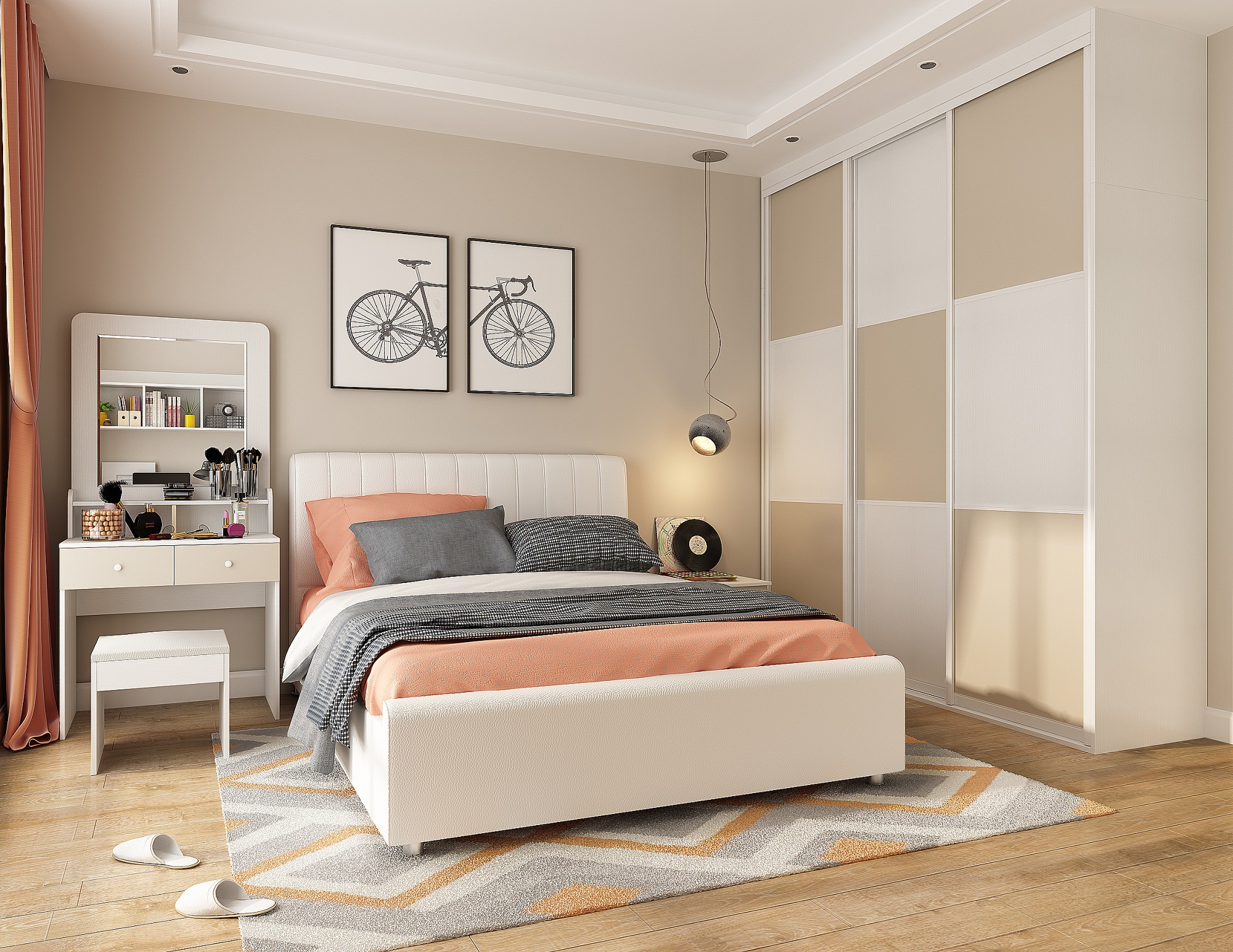 No Crowded E Decorate 6 Square Meter Bedroom In This Way in