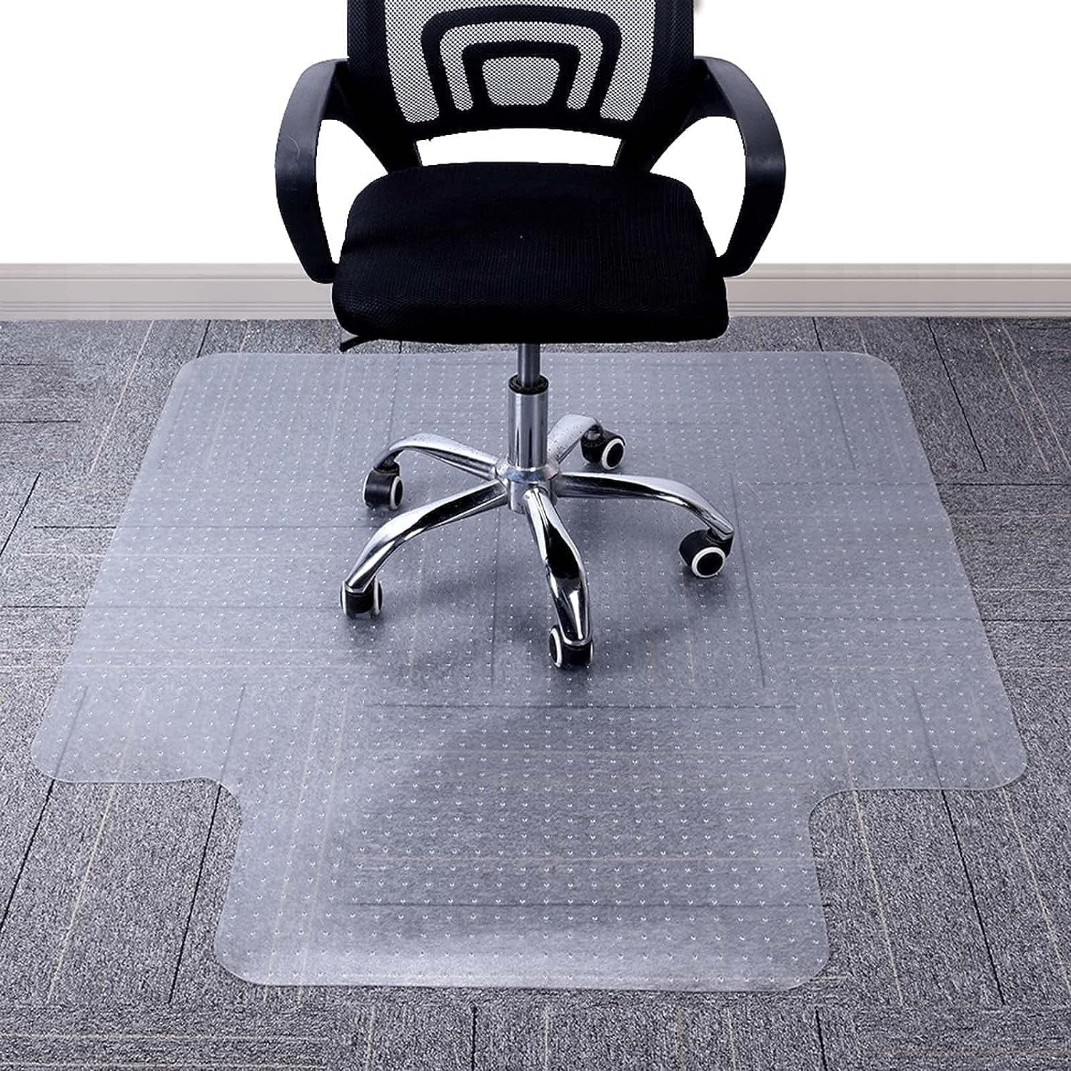Office Carpet Chair Mat, Low Pile Carpet Protector With Lip, Easy ... regarding