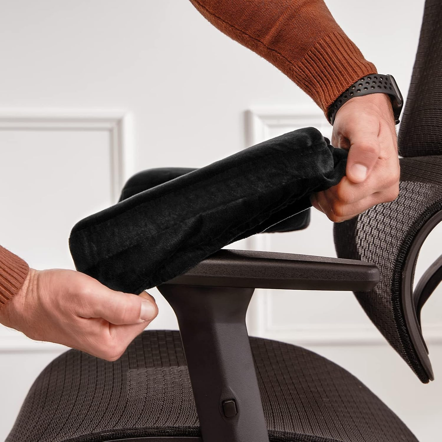 Office Chair Armrest Covers Comfort Memory Foam Armrest Pads For Office ... regarding A Deep Dive into the Different Types of Office Chair Armrest Covers