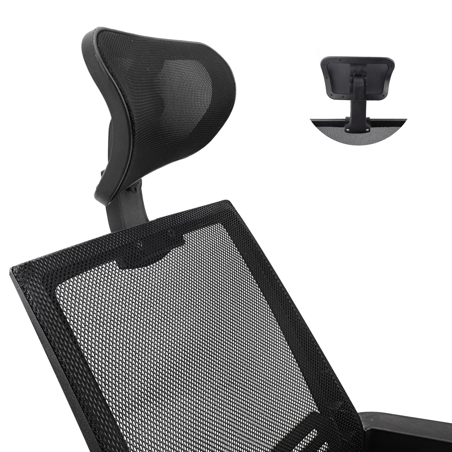 Office Chair Mesh Headrest Attachment Universal, Adjustable ... with The Unexpected Benefits of an Office Chair Headrest for Your Neck