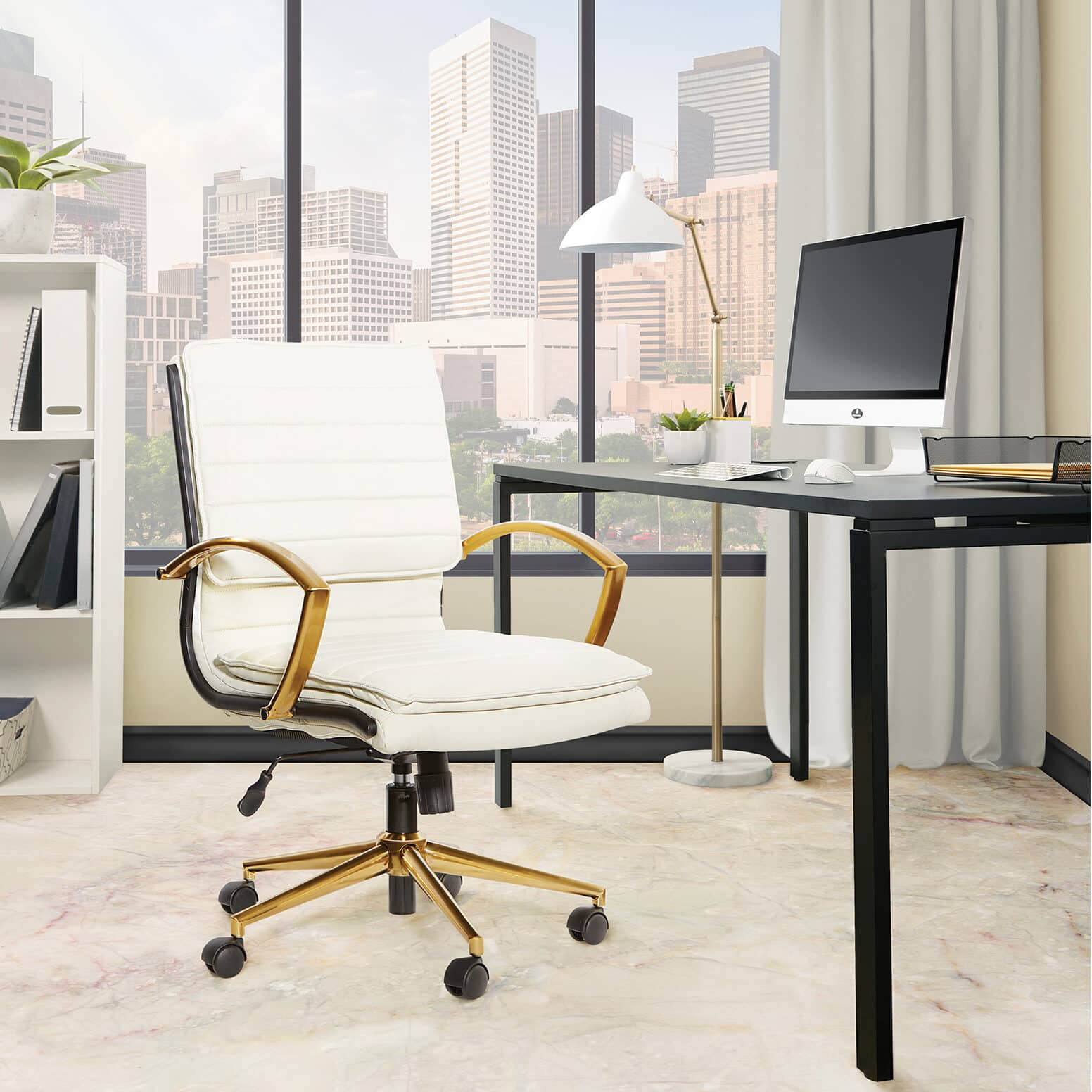 Elevate Your Home Office Aesthetic with a White Chair