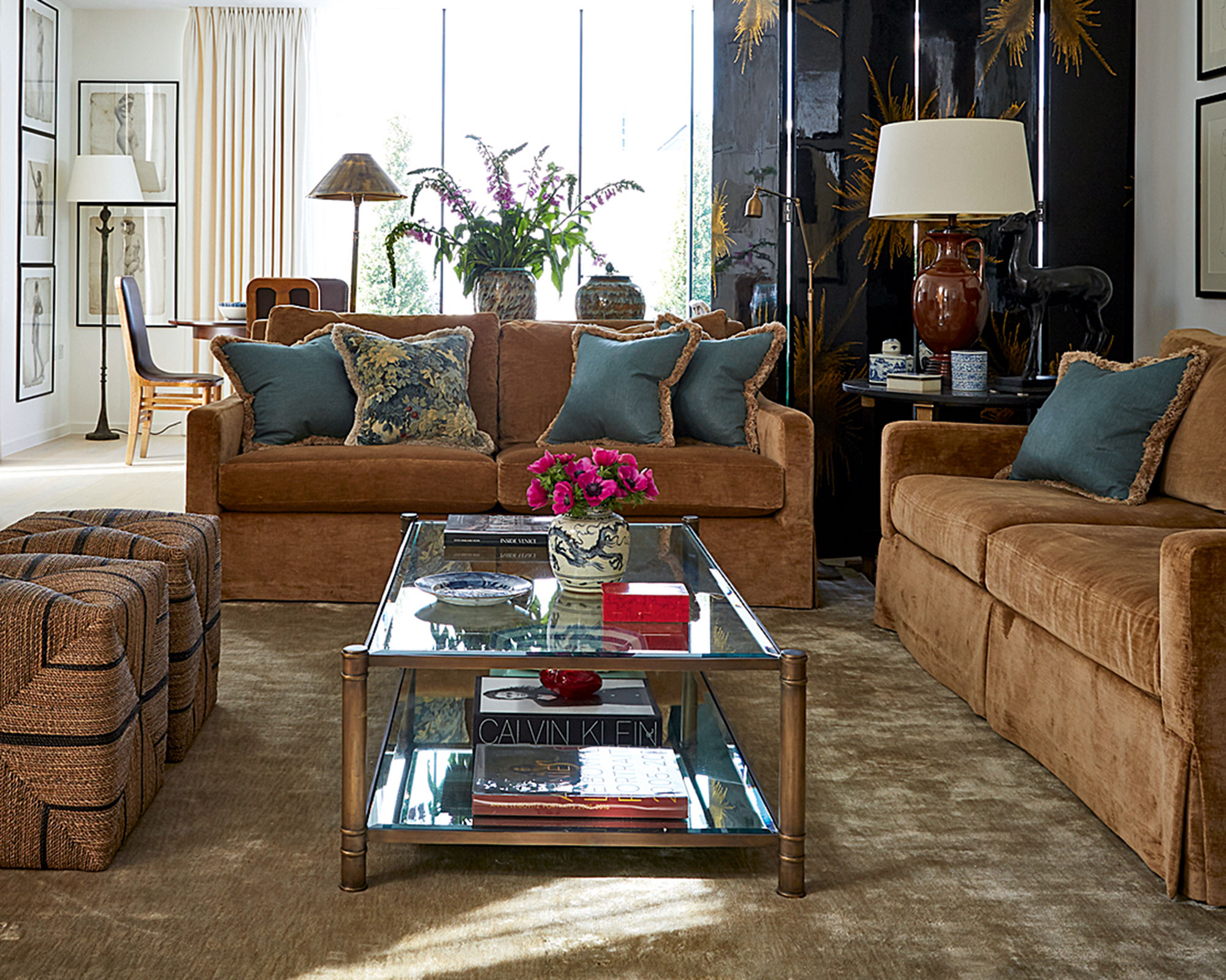 Organizing A Living Room: 10 Expert Ways To Neaten Your Space | Homes ... with Your Living Room's Foundation The Art of Selecting a Statement Rug