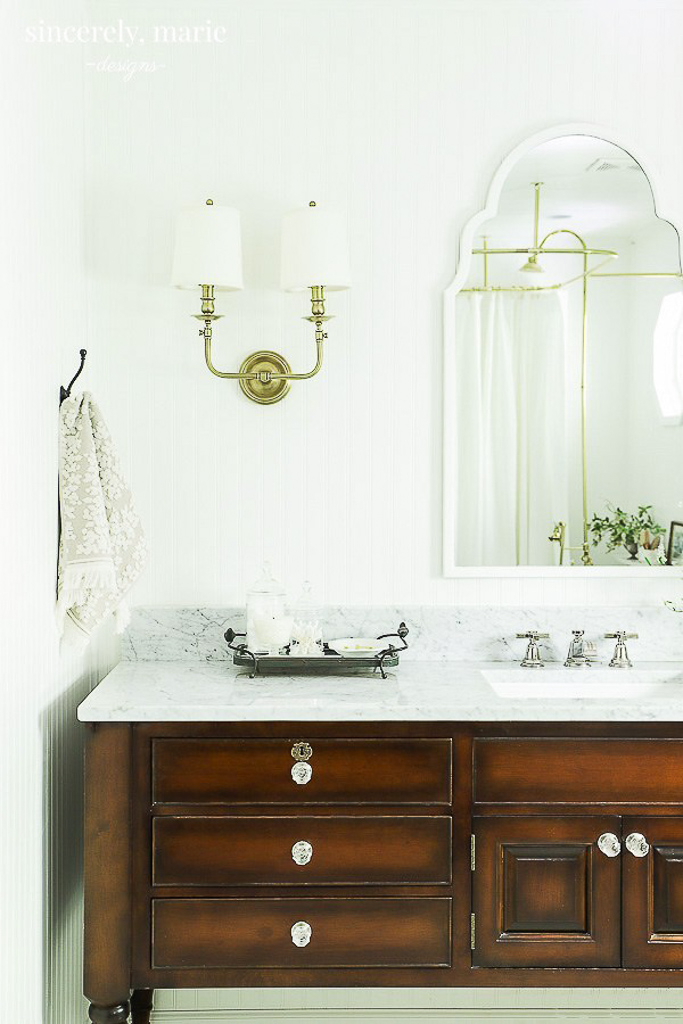 Our Elegant &amp;Amp; Timeless Master Bathroom Reveal - Sincerely, Marie Designs intended for Timeless Elegance Mastering Classic Bathroom Design