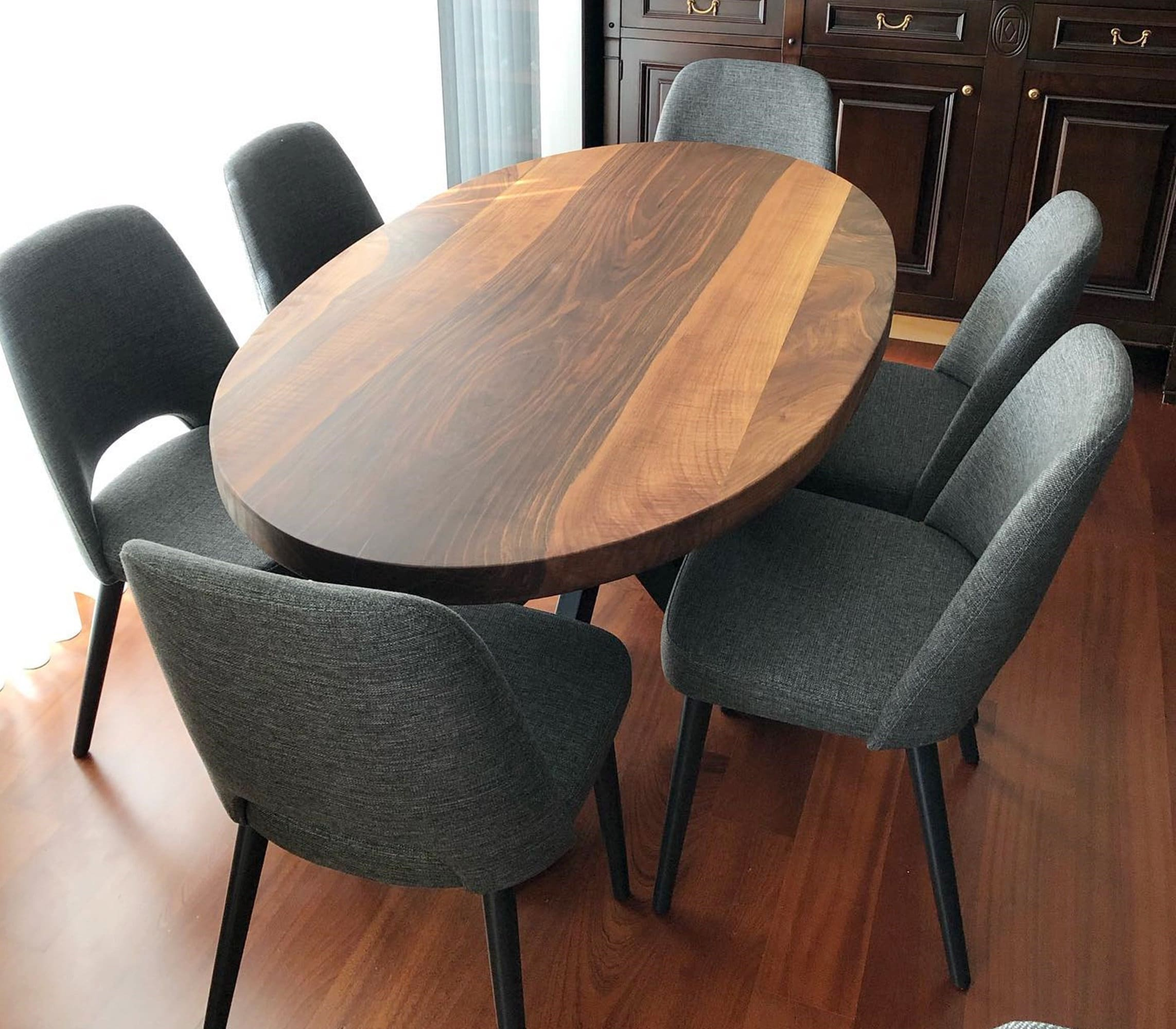 Oval Dining Room Table within