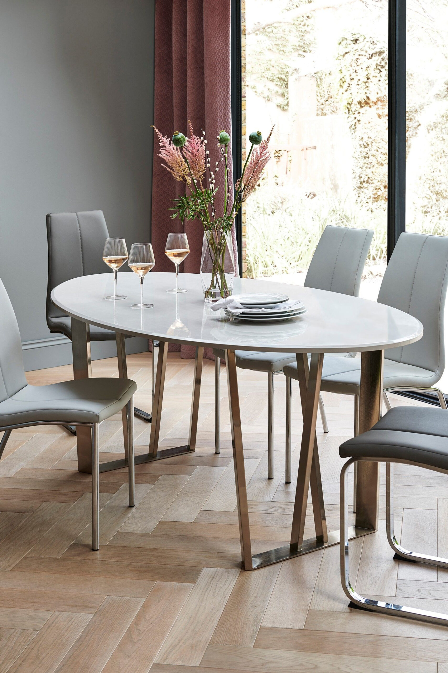 Oval Dinning Table, Oval Kitchen Table, Oak Dining Sets, Luxury Dining ... with regard to