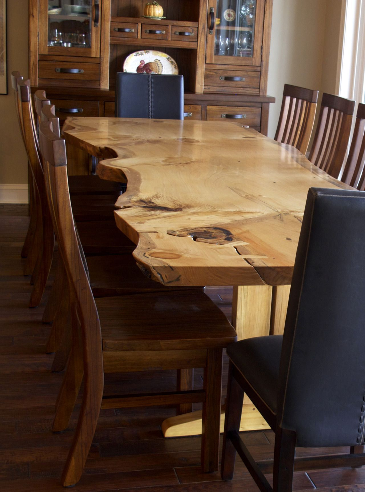 Paul Fuelling Woodworking: We Finished This Pine Slab Dining Table Just ... inside