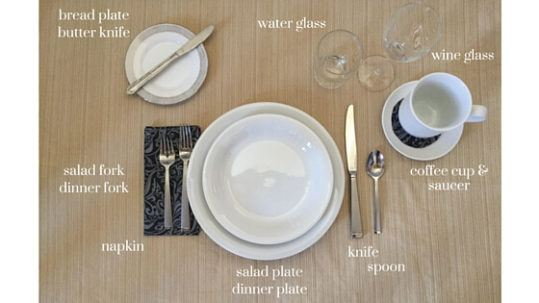 Perfect Table Setting For Any Meal Service pertaining to