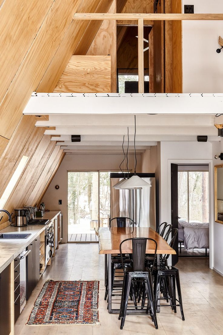 Photo 5 Of 12 In Get Cozy In This Renovated A-Frame Cabin In The… | A ... regarding From Cozy to Chic Transforming Your A-Frame Interior