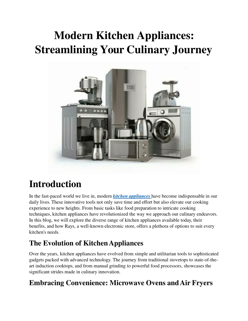 Ppt - Modern Kitchen Appliances: Streamlining Your Culinary Journey ... with Streamlining Your Kitchen Routine The Practicality of Modern Trash Cans