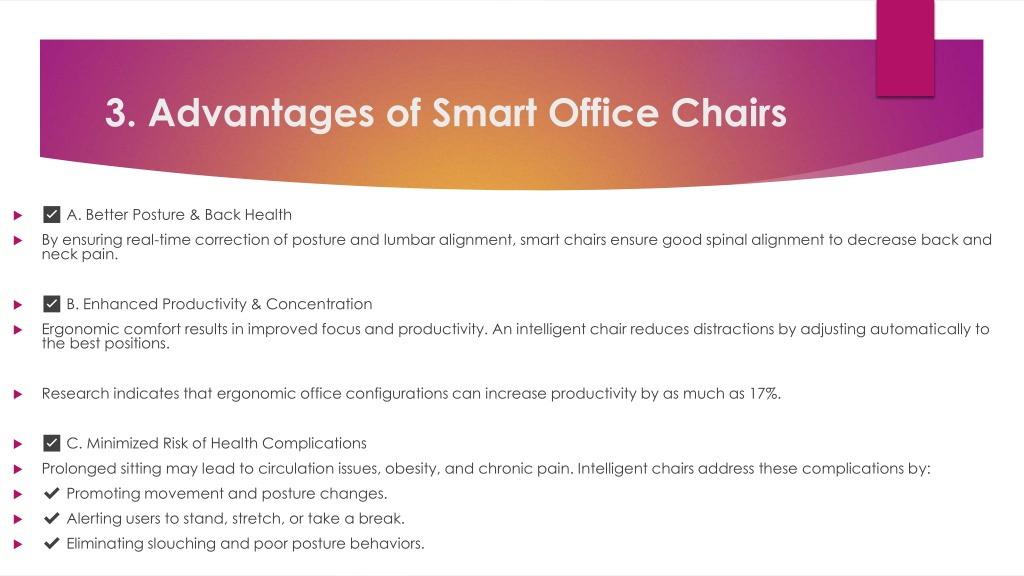 Ppt - Smart Office Chairs The Future Of Workspaces Powerpoint ... throughout