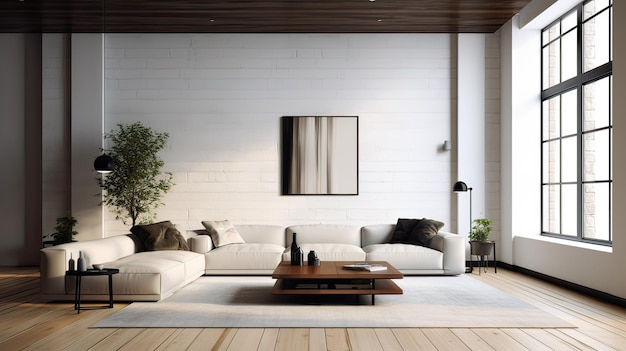 Premium Ai Image | Interior Design Of A Cozy And Stylish Living Room inside