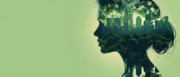 Premium Photo | Ecoconscious Mind Blending With Urban Greenery Concept ... with Unlocking the Benefits of Green Living Spaces for Mind and Body