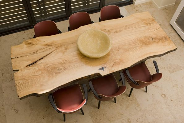 Raw Wood Dining Table pertaining to From Raw Wood to Dining Room Centerpiece Expert Tips for an Unfinished Table