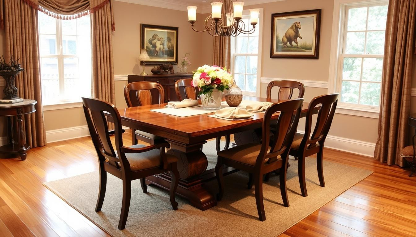 Real Wood Dining Table: Timeless Elegance For Your Home inside Invest in Evergreen Elegance Why a Strumfeld Dining Room Table is a Timeless Choice