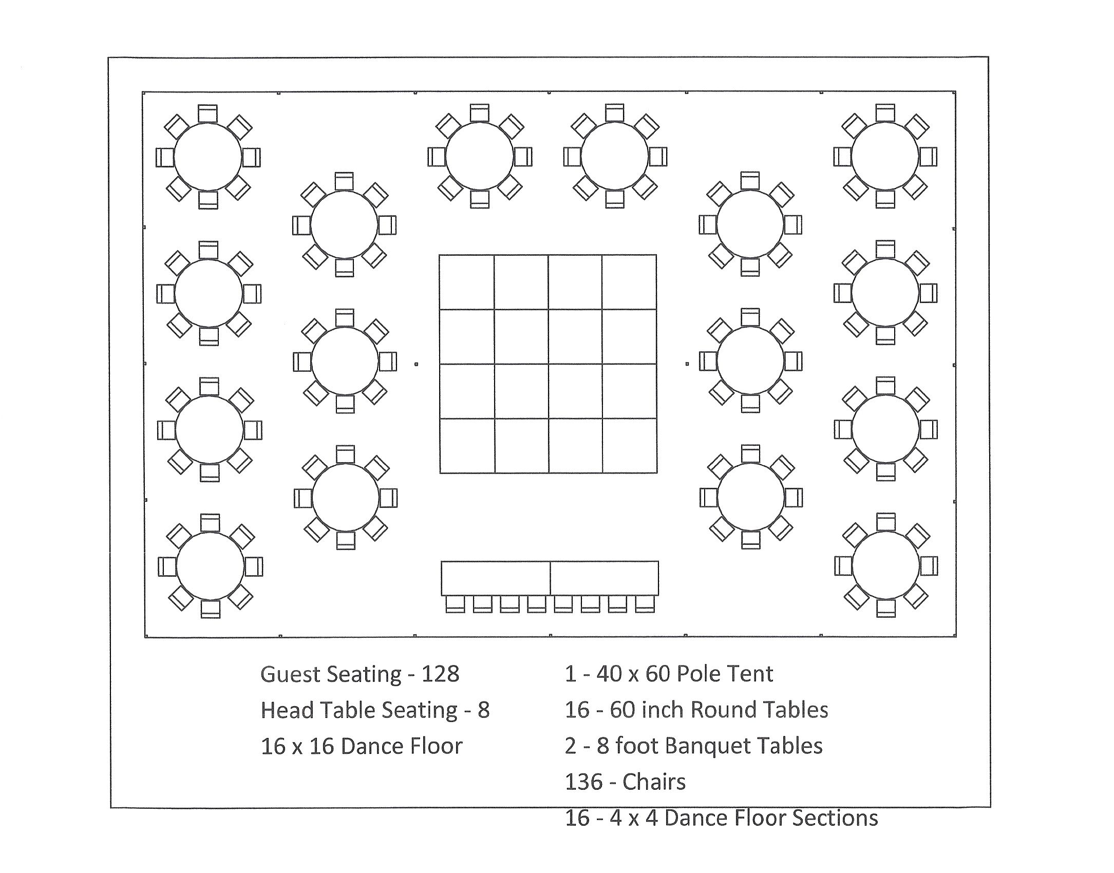 Reception - Round Table Layout intended for