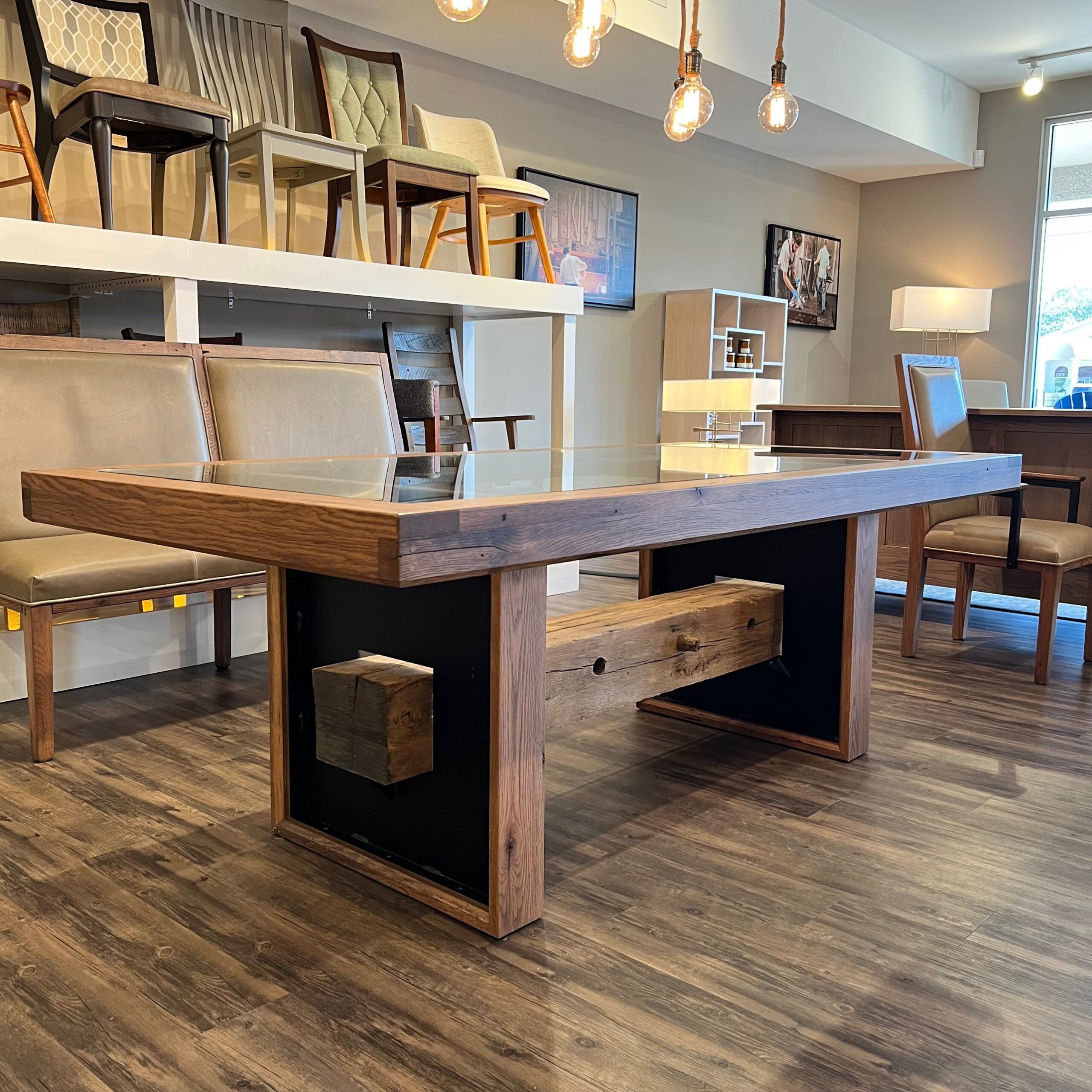 Reclaimed Wood Dining Room Tables with regard to