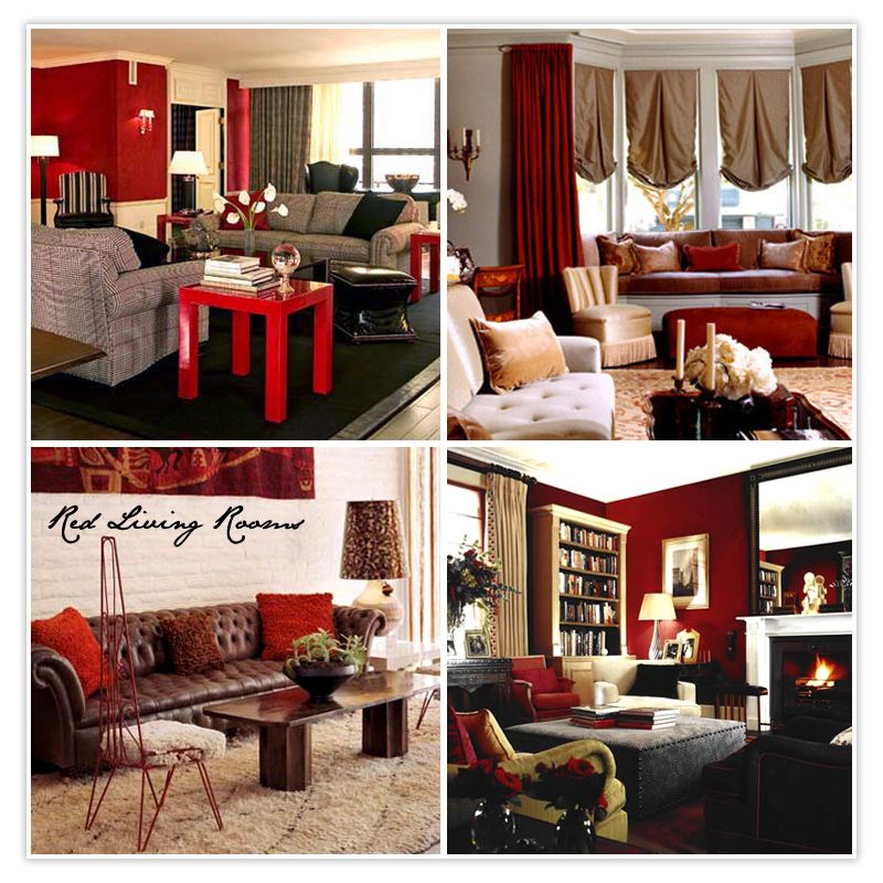 Red And More Red | Living Room Red, Brown Living Room Decor, Brown ... with regard to
