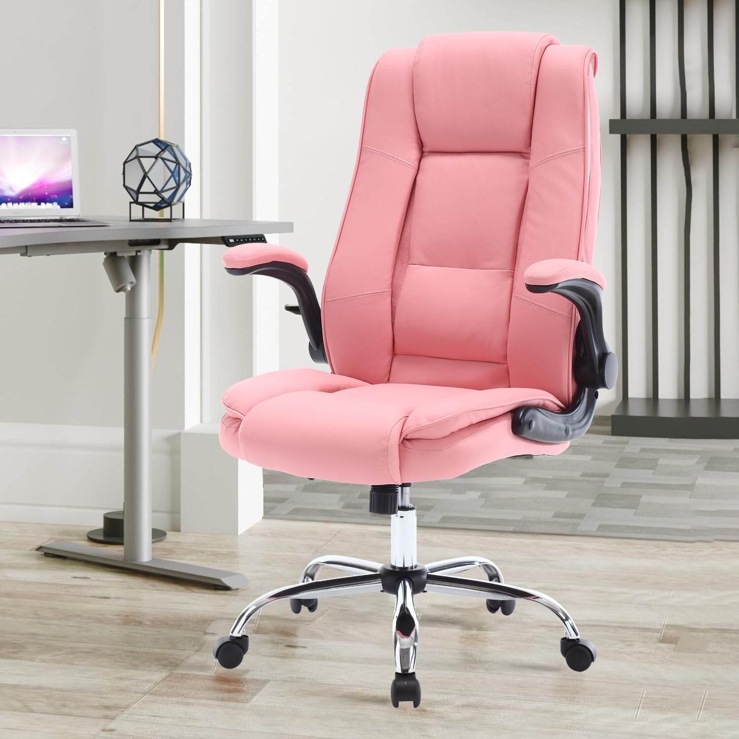 Reficcer Pink Office Chair, Ergonomic High Back Executive Office Desk ... inside Beyond Aesthetics How Pink Office Chairs Can Boost Your Mood