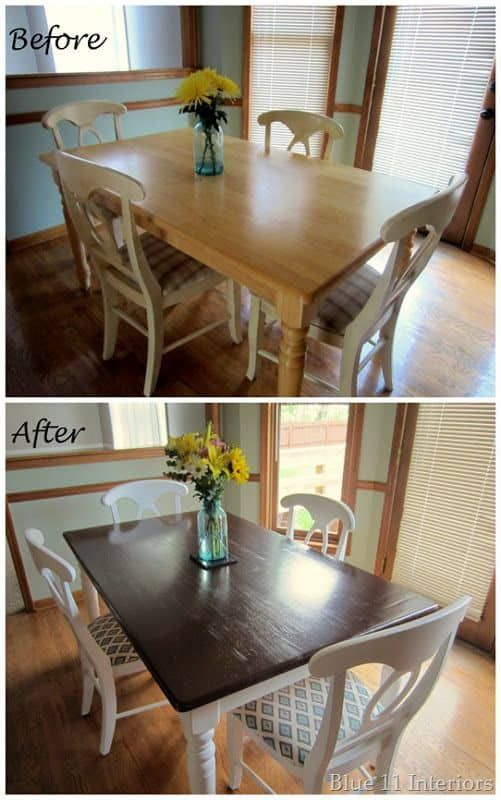 Refinished Dining Room Table - Bestroom.one with From Drab to Fab Reviving Your Dining Table with Paint