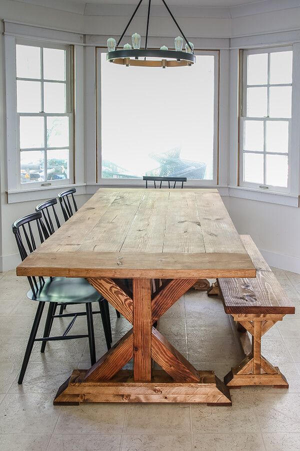 Restoration Hardware Inspired Dining Table | Farmhouse Dining Room ... in A Guide to Choosing the Perfect Restoration Hardware Dining Table