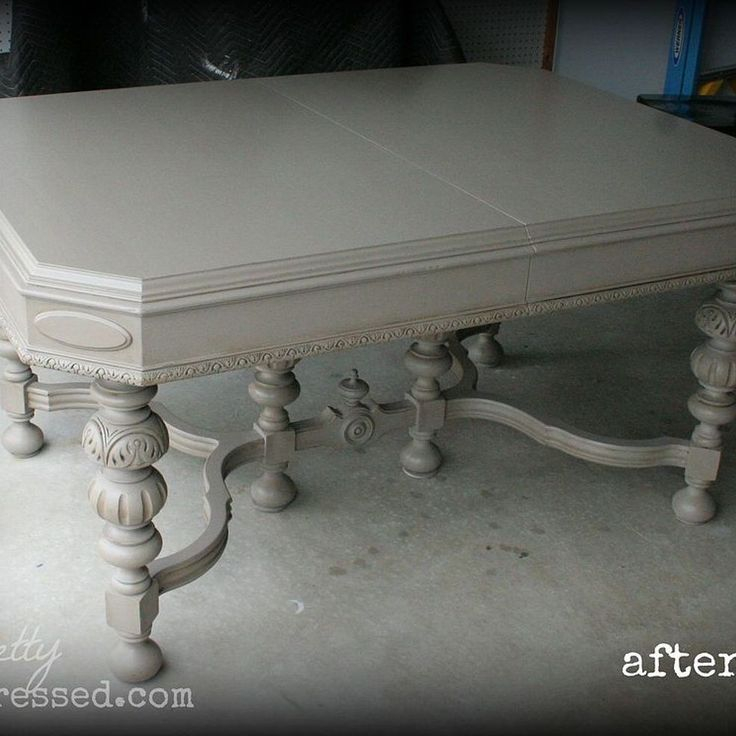 Reviving Antique Kitchen Table With Chalk Paint | Antique Kitchen Table ... throughout