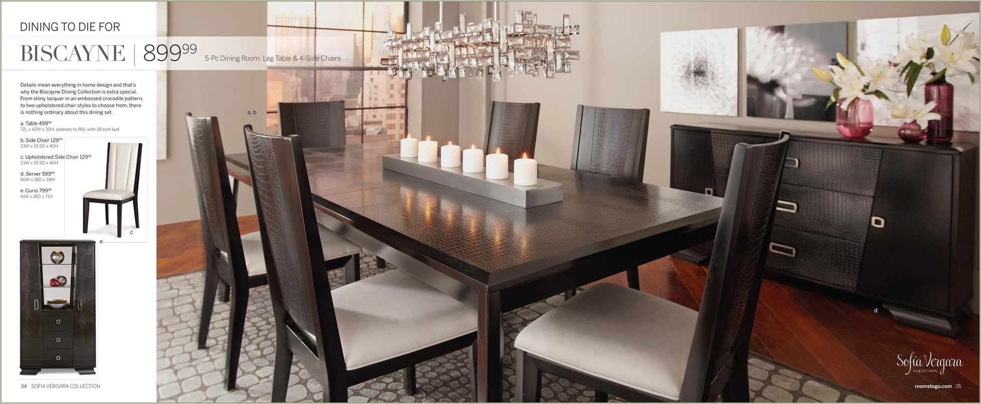 Rooms To Go Sofia Vergara Dining - Dining Room : Home Design Ideas ... regarding