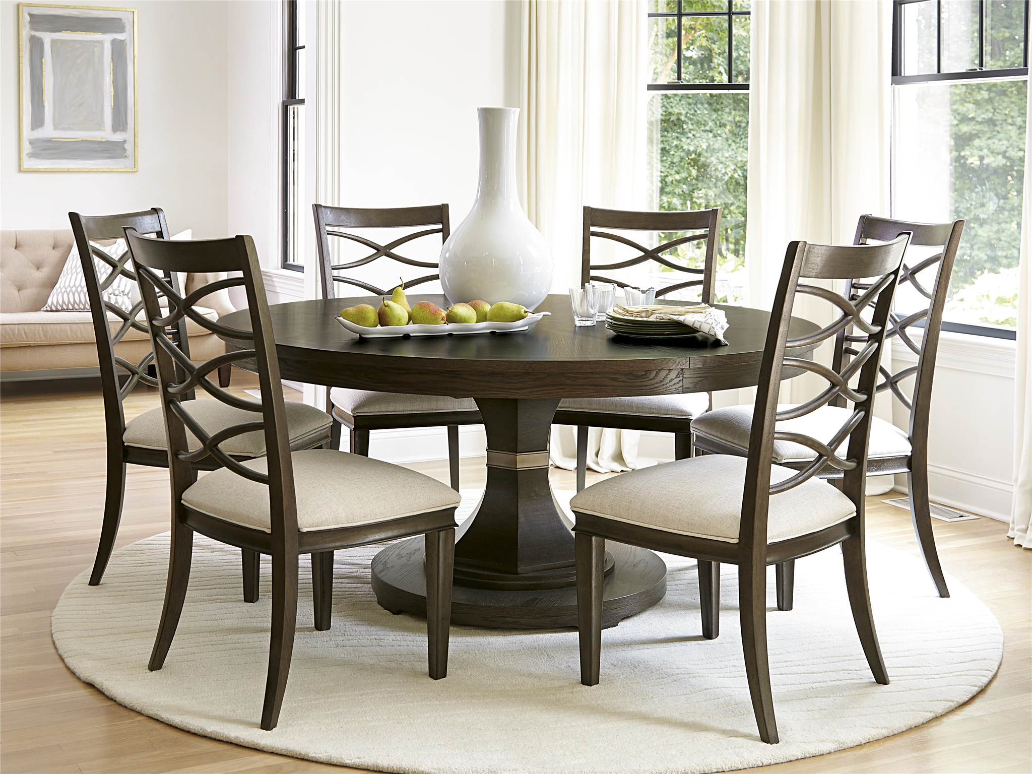Round Dining Room Tables - Home Interior Design throughout