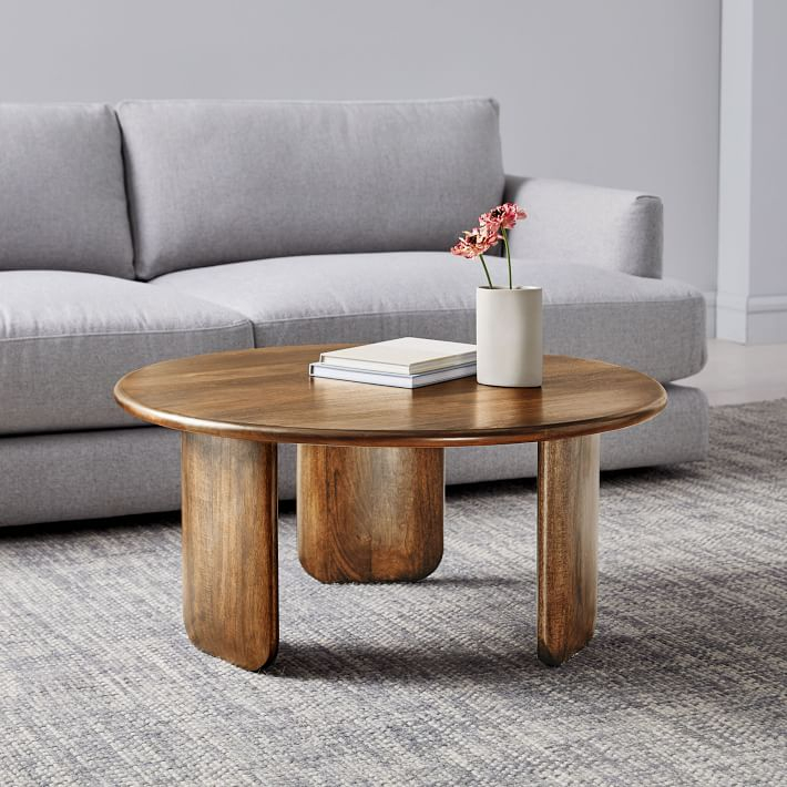 Round Solid Wood Coffee Table – Cre8 Nyc with regard to Solid Wood Coffee Table Round