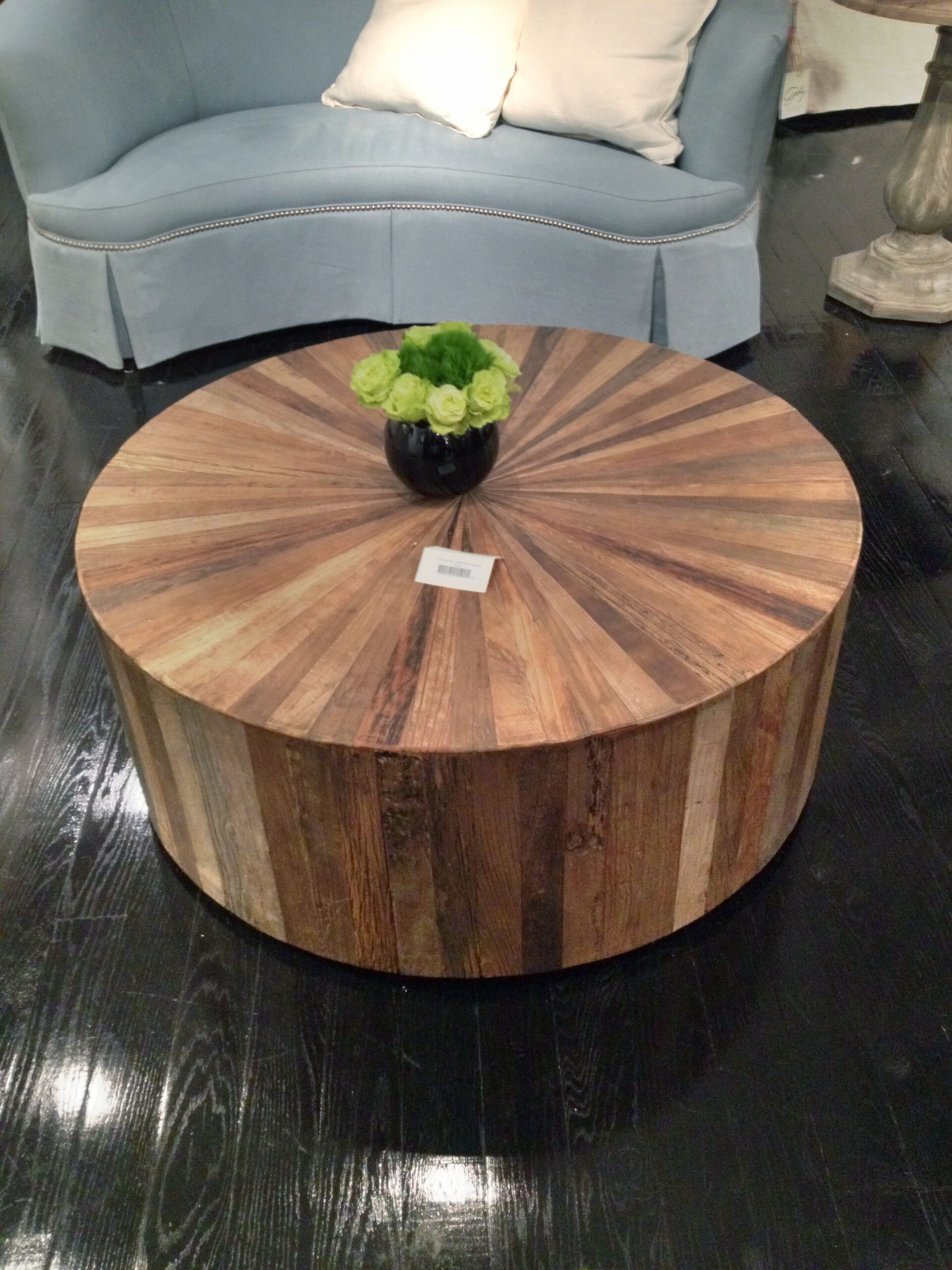 Round Wood Coffee Table Diy regarding The Enduring Charm of Solid Wood Round Coffee Tables