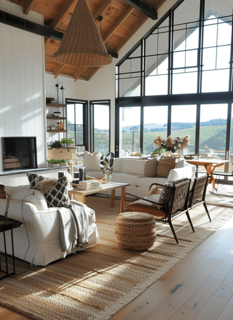 Rustic Charm: 25 Farmhouse Living Room Ideas You’ll Love - Unique ... inside