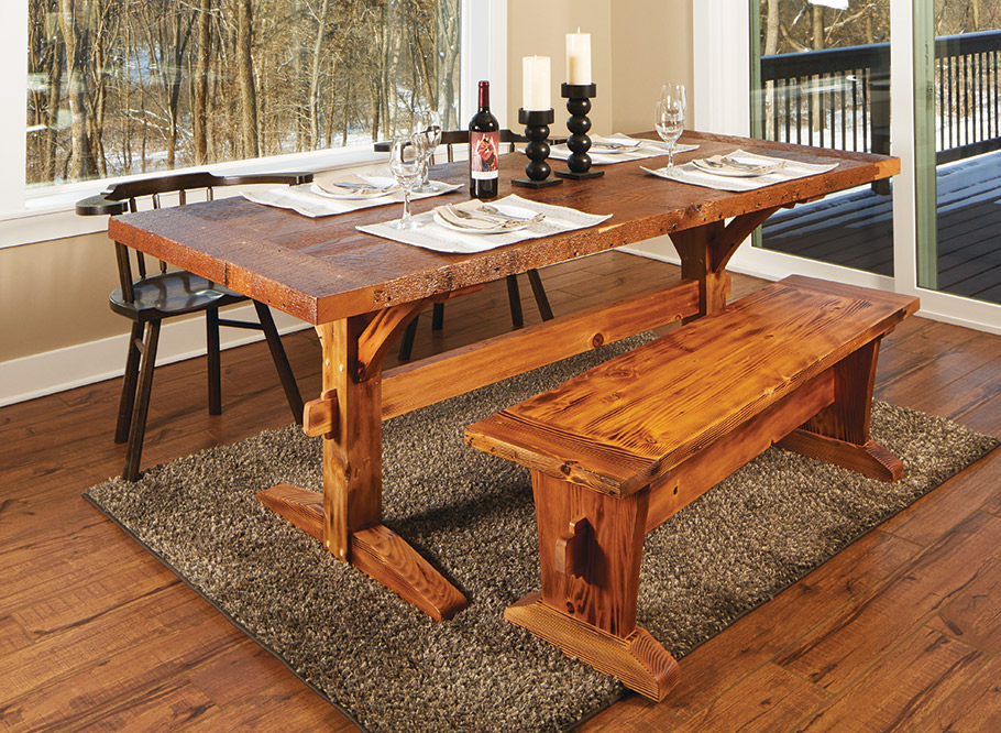 Rustic Dining Table &amp;Amp; Bench | Woodworking Project | Woodsmith Plans in Expert Tips for Styling Your Rustic Dining Room Table and Bench