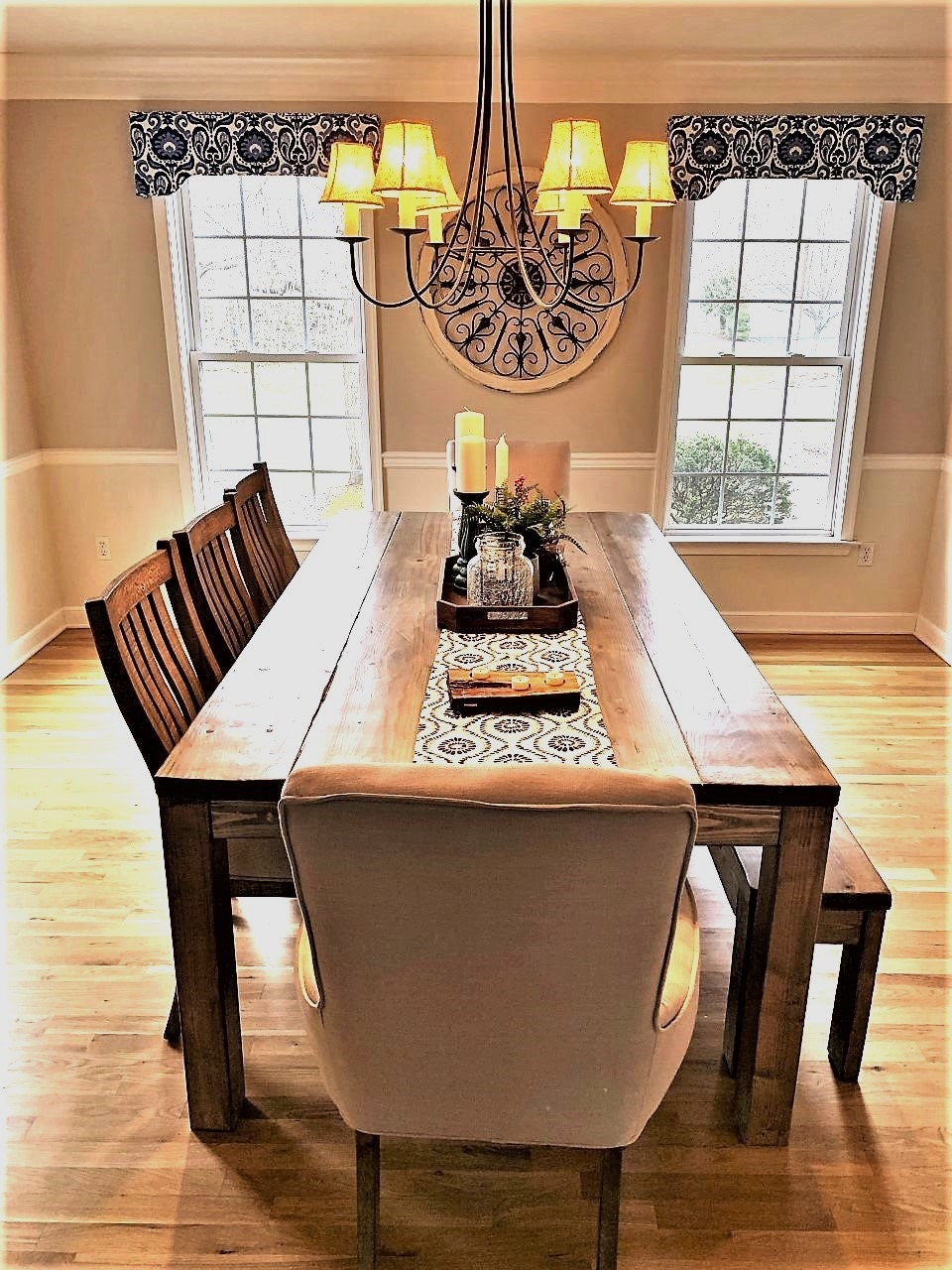 Rustic Farmhouse Dining Table Dining Room Set Dining Room - Etsy inside Expert Tips for Styling Your Rustic Dining Room Table and Bench