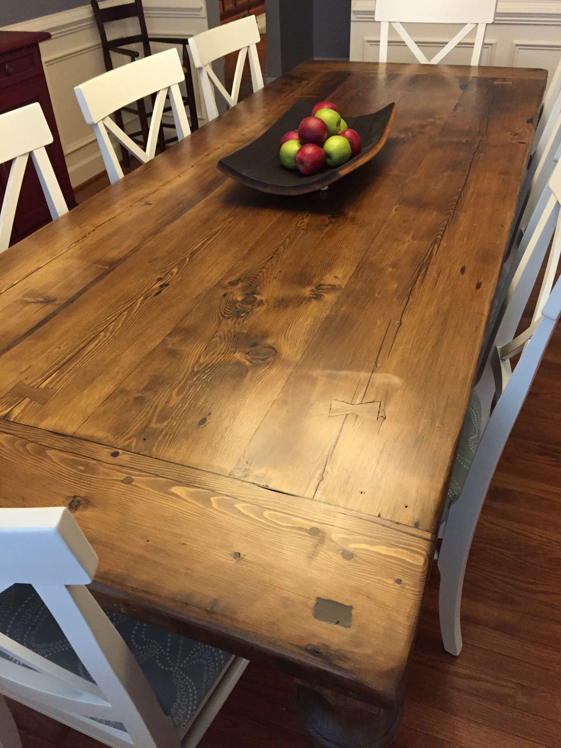 Rustic Wood Plank Dining Table inside Finding the Perfect Wood Dining Table Base for Your Home