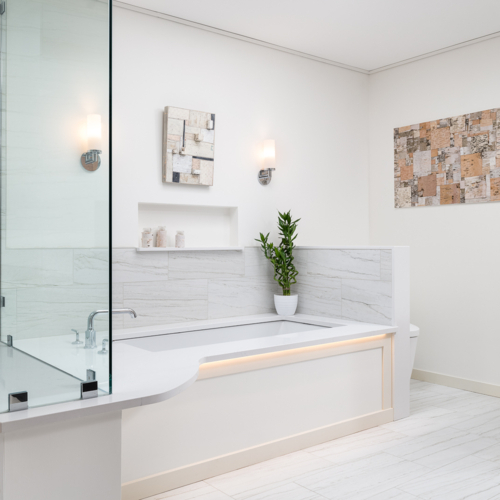 Designing a Serene Bathroom Sanctuary, Even Without Natural Light