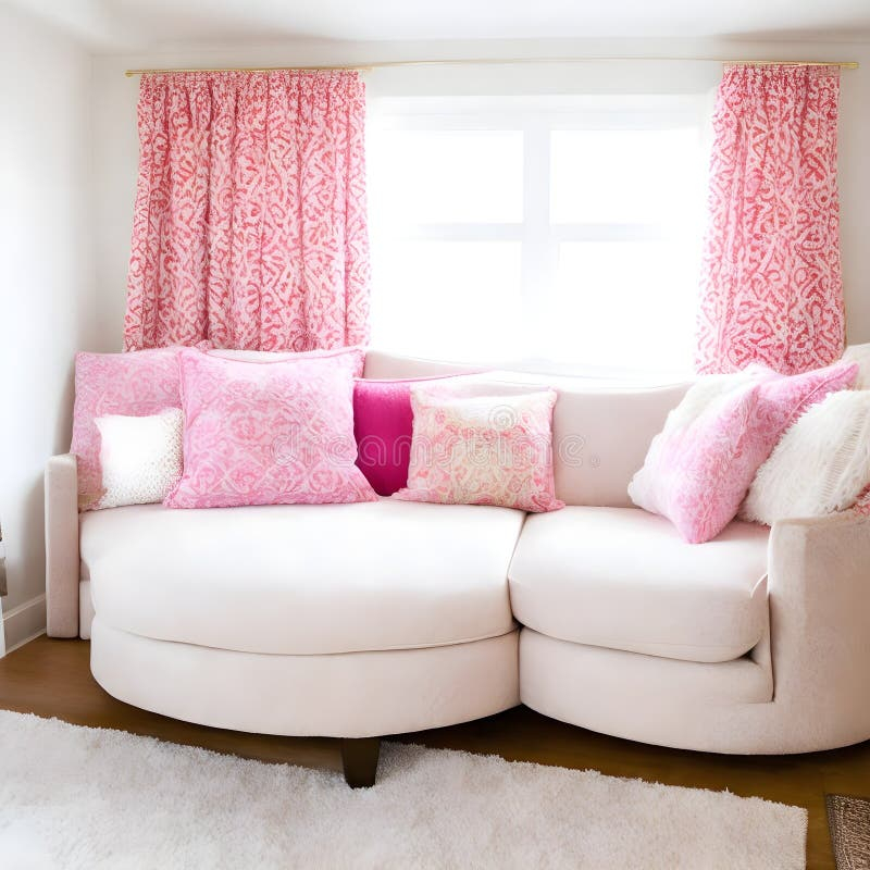 Serenity In Pink: Creating A Calm And Elegant Room With Themed Interior ... pertaining to Curating Serenity Discovering Elegant Modern Living Room Designs