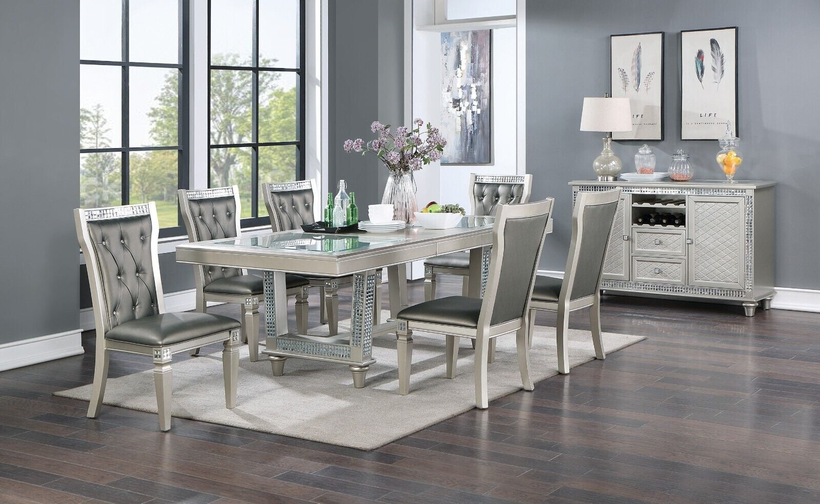 Silver Dining Room Sets regarding Caring for Your Silver Dining Room Table to Preserve Its Luster