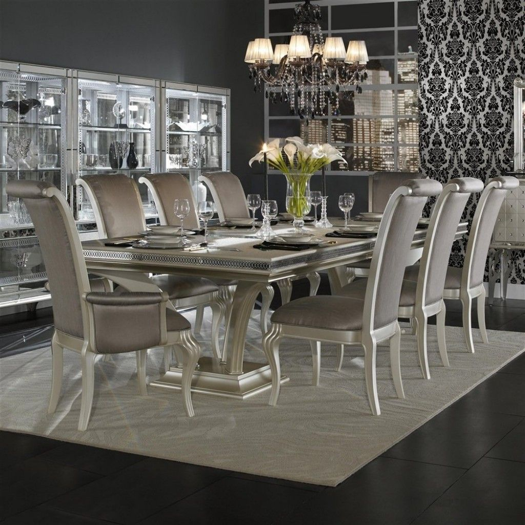 Silver Dining Table And Chairs On With Hd Resolution 1000X1000 Pixels ... inside Caring for Your Silver Dining Room Table to Preserve Its Luster